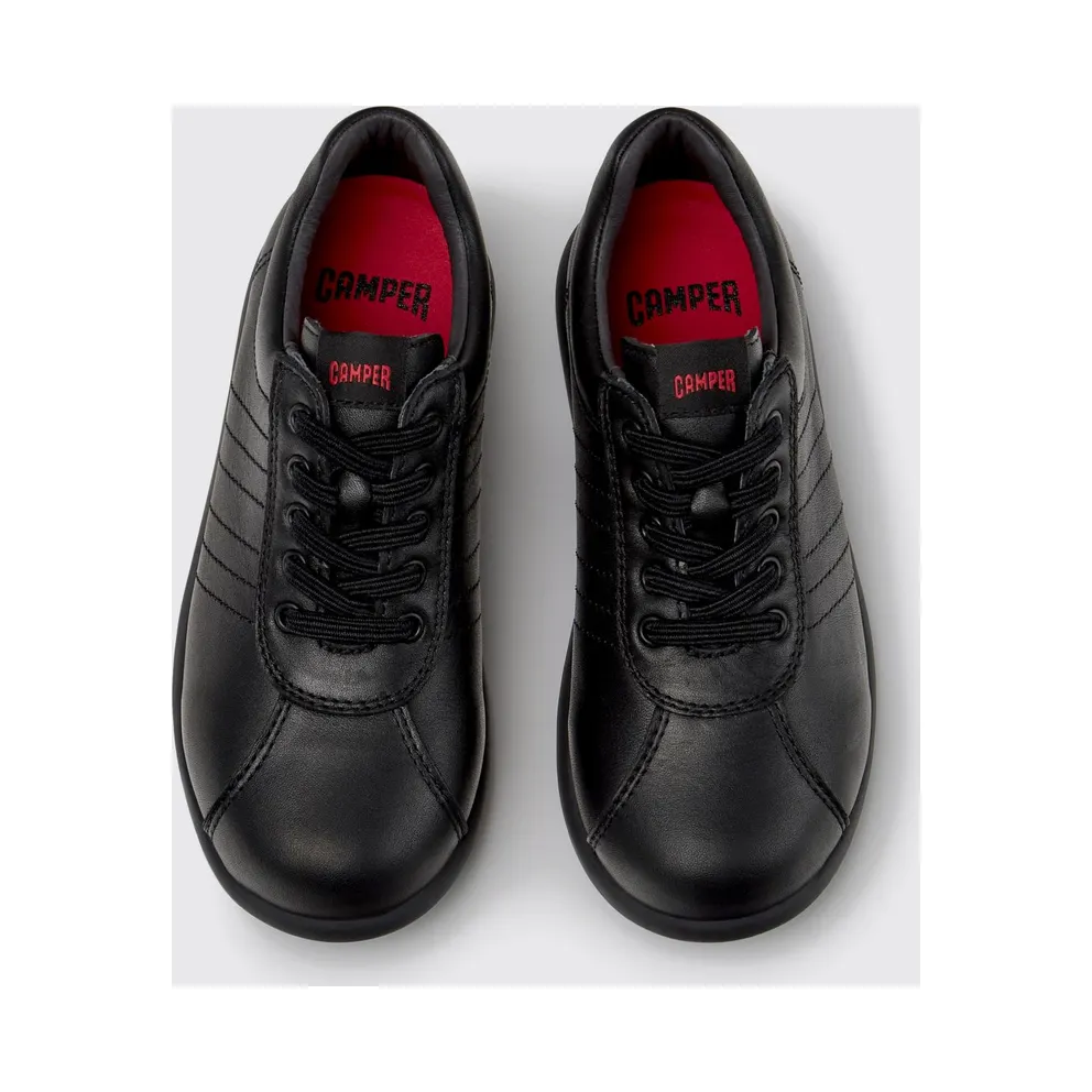 Camper Kid’s Pelotas Smooth Calfskin Lace-Up Black (K800709-003PELOTAS0)