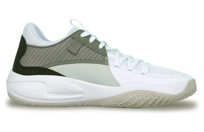 Puma Court Rider basketbalschoenen Wit/Rood (195064-04)