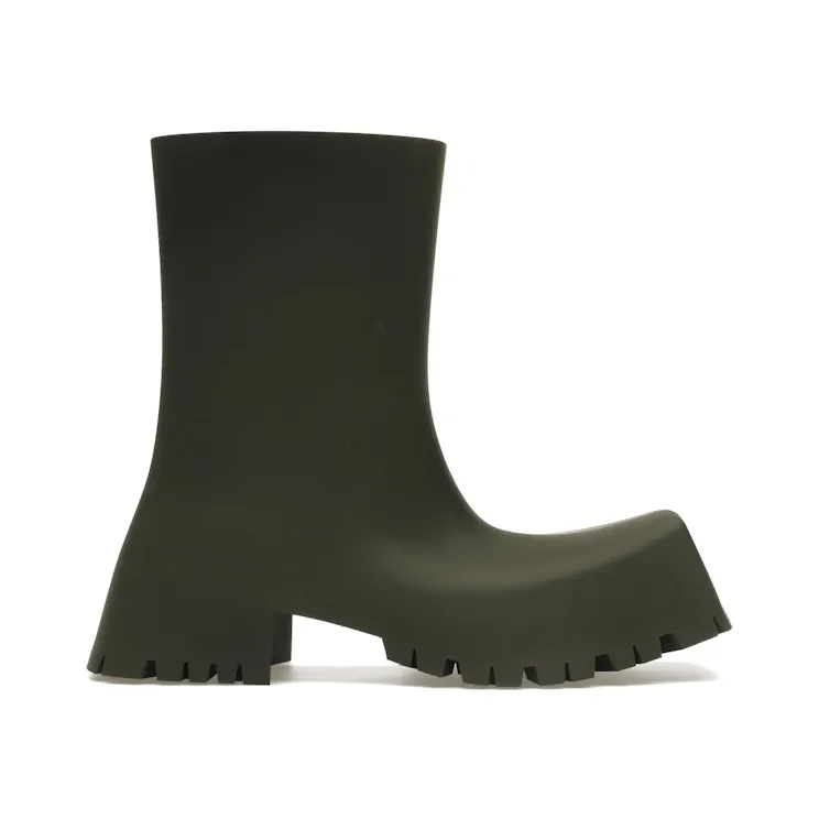 Balenciaga Trooper Rubber Boot Dark Green (680660W0FO83300)