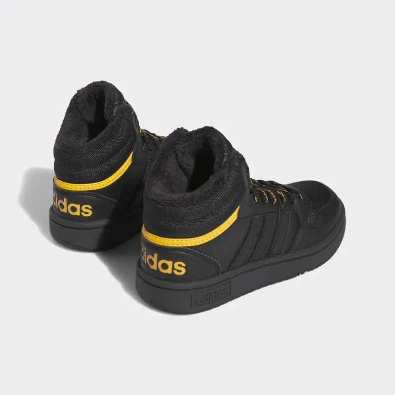Adidas Hoops Mid 3.0 Kids Core Black / Core Black / Preloved Yellow (IF7736)