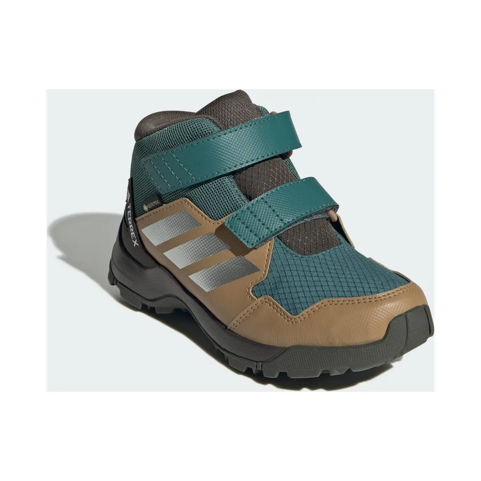 Adidas Terrex Skychaser Mid GORE-TEX Hiking Shoes Kids Preloved Teal / Matte Silver / Cardboard (JS2092)
