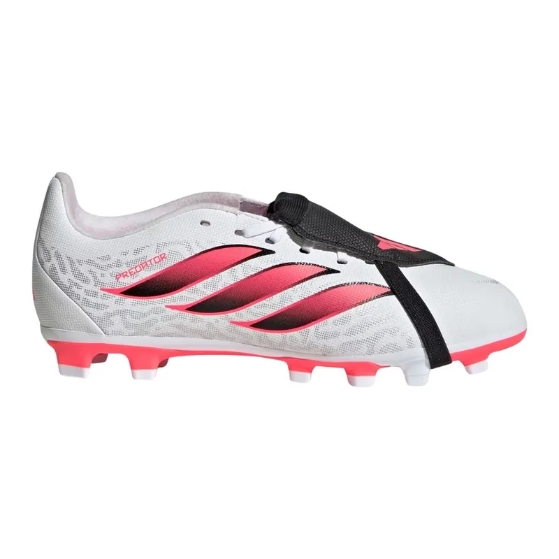 Adidas Predator Club Fold-Over Tongue FG/MG Kids Nockenschuhe, weiß, Größe 37 ⅓ (KJ6728)