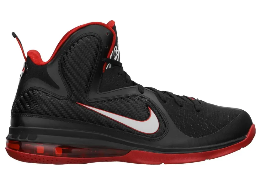 Nike LeBron 9 ‘Black White Red’ Black/White-Sport Red (469764-003)