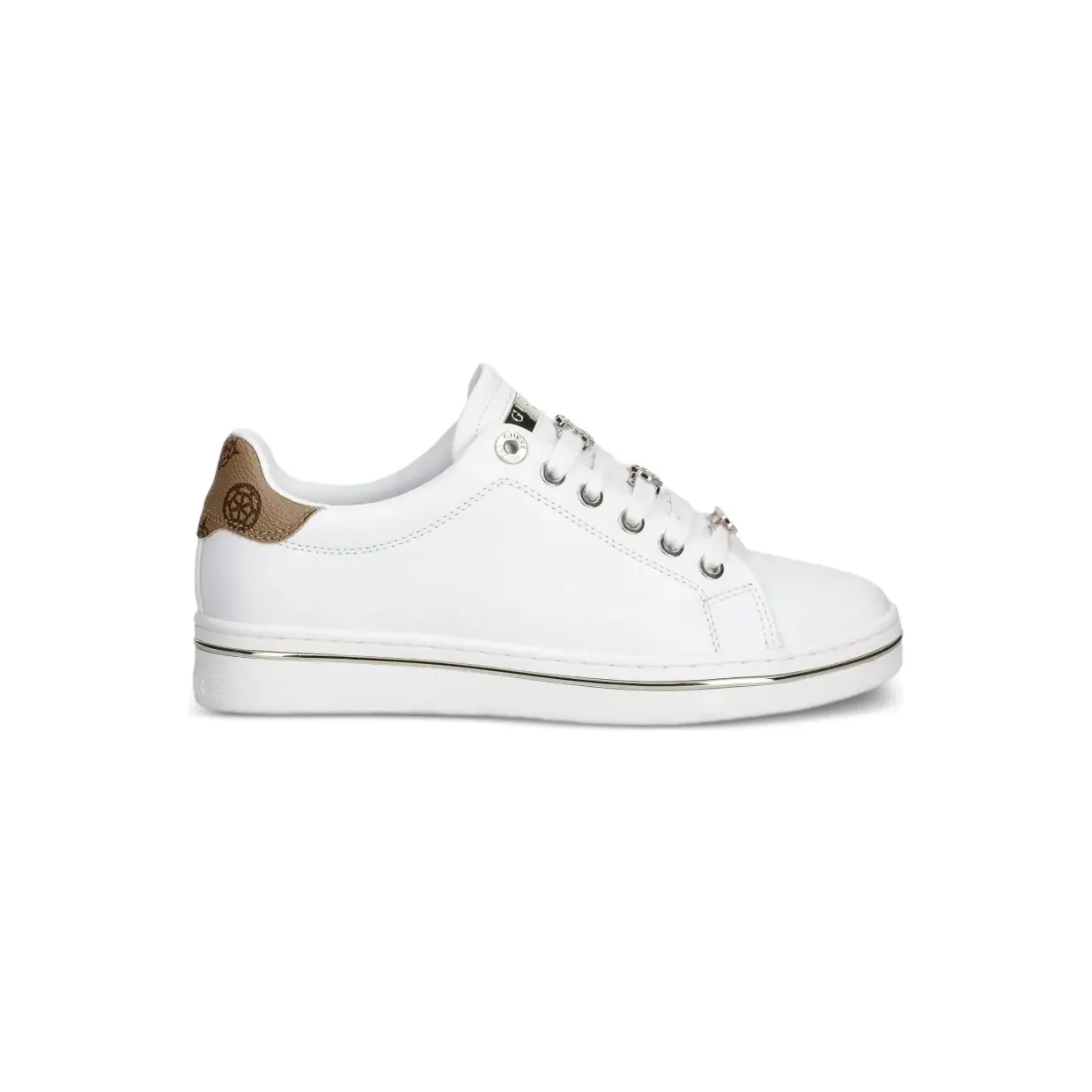 Guess Usa logo-plaque lace-up “White” (FLTSTSELE12)