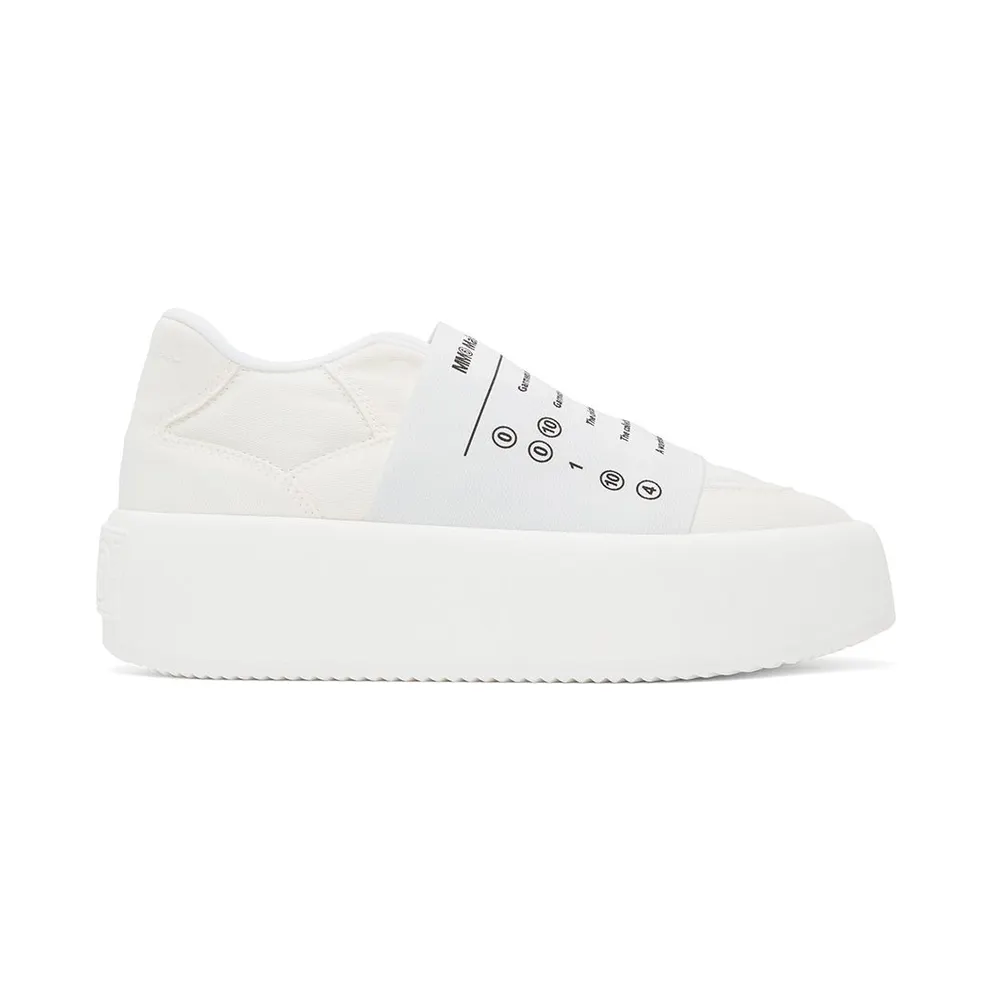MM6 Maison Margiela White Logo Platform Sneakers (S59WS0151 P3499)