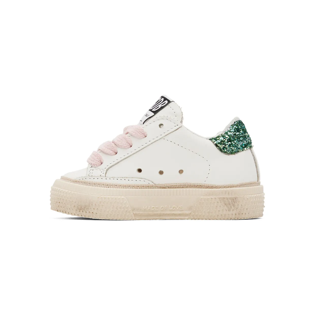 Golden Goose Baby White May Sneakers (GJF00112.F003302.11241) (3)