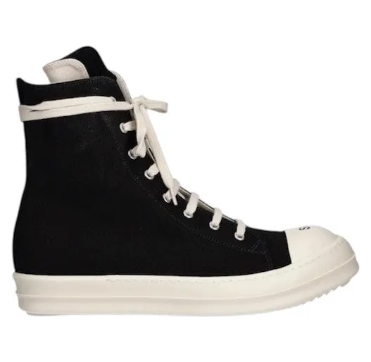 Rick Owens DRKSHDW High Sneaks So Black Milk (DU02E7800-DOEP5-73501)