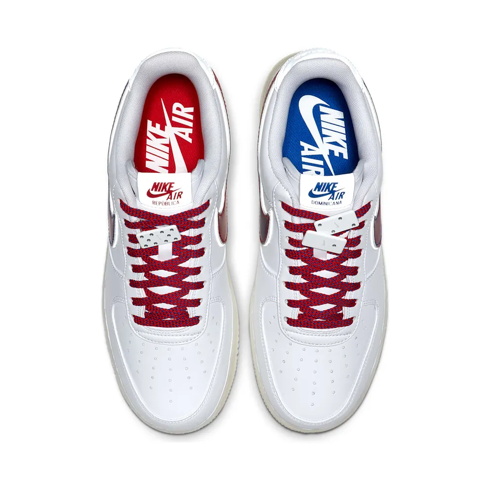 Nike Air Force 1 Low De Lo Mio White/White-Game Royal-University Red (BQ8448-100)