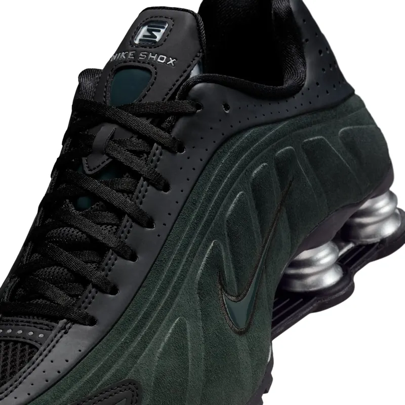 Nike Shox R4 Black Silver Seaweed (HQ7739-002)