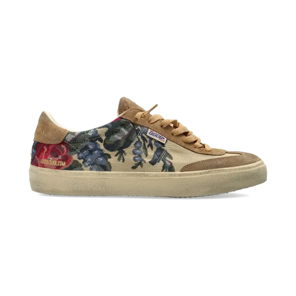 Golden Goose Leren with bloemenprint – Beige (GMF00464F008076)
