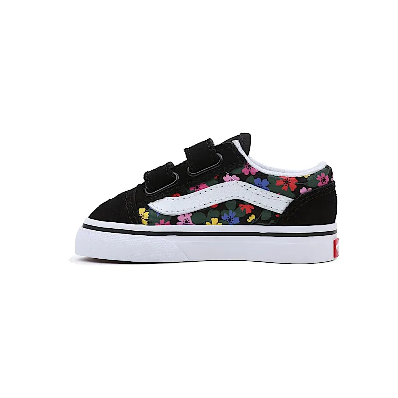 Vans Old Skool V Fun Floral TD “Black / Multicolor” (VN0A4VJJBA2)
