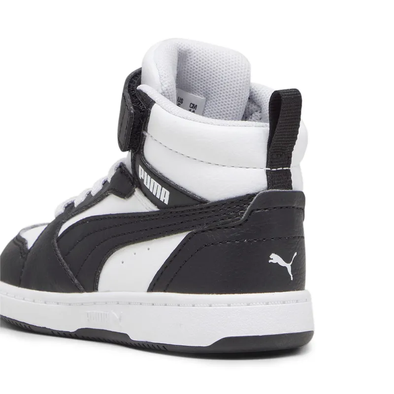Puma Rebound V6 Mid “Puma White / Puma Black / Shadow Gray” (396542_01)