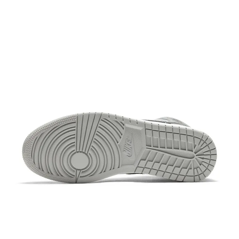 Jordan 1 Mid Light Smoke Grey Light Smoke Grey/Black-White (554724-092)