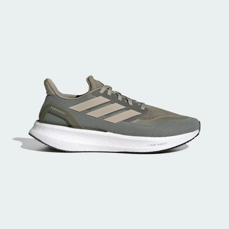 adidas Pureboost 5 Silver Pebble Wonder Beige Olive Strata (IF9195)