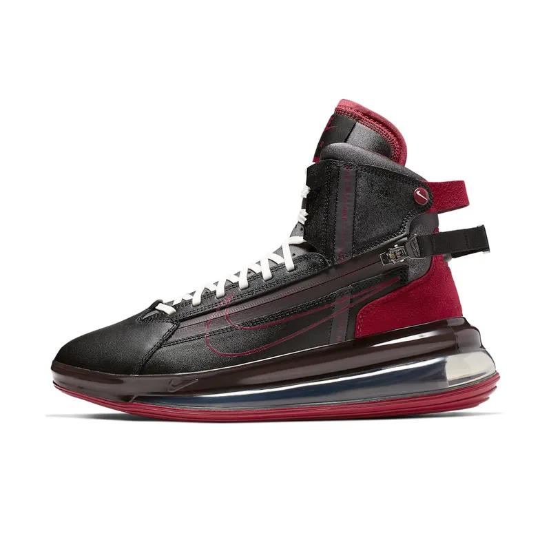 Nike Air Max 720 Strn Black Team Red Black/Team Red-Thunder Grey-Sail (AO2110-004)