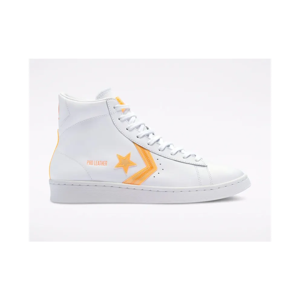 Converse Pro Leather High ‘Hi-Vis Collection – White Flash Orange’ White/Flash Orange/White (169500C)