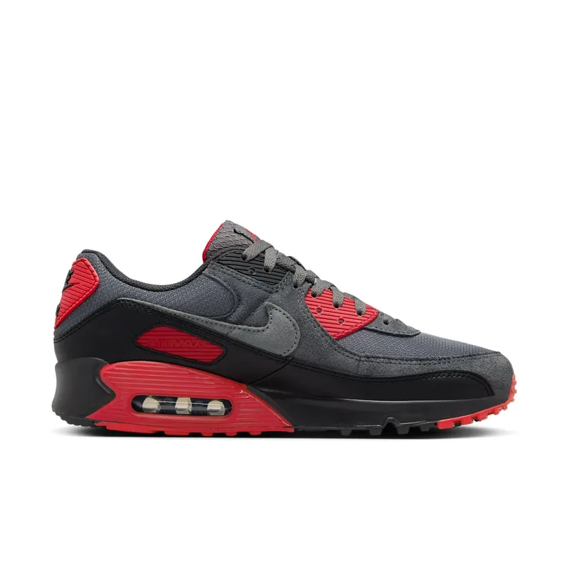 Nike Air Max 90 Smoke Grey Fire Red (DM0029-007)
