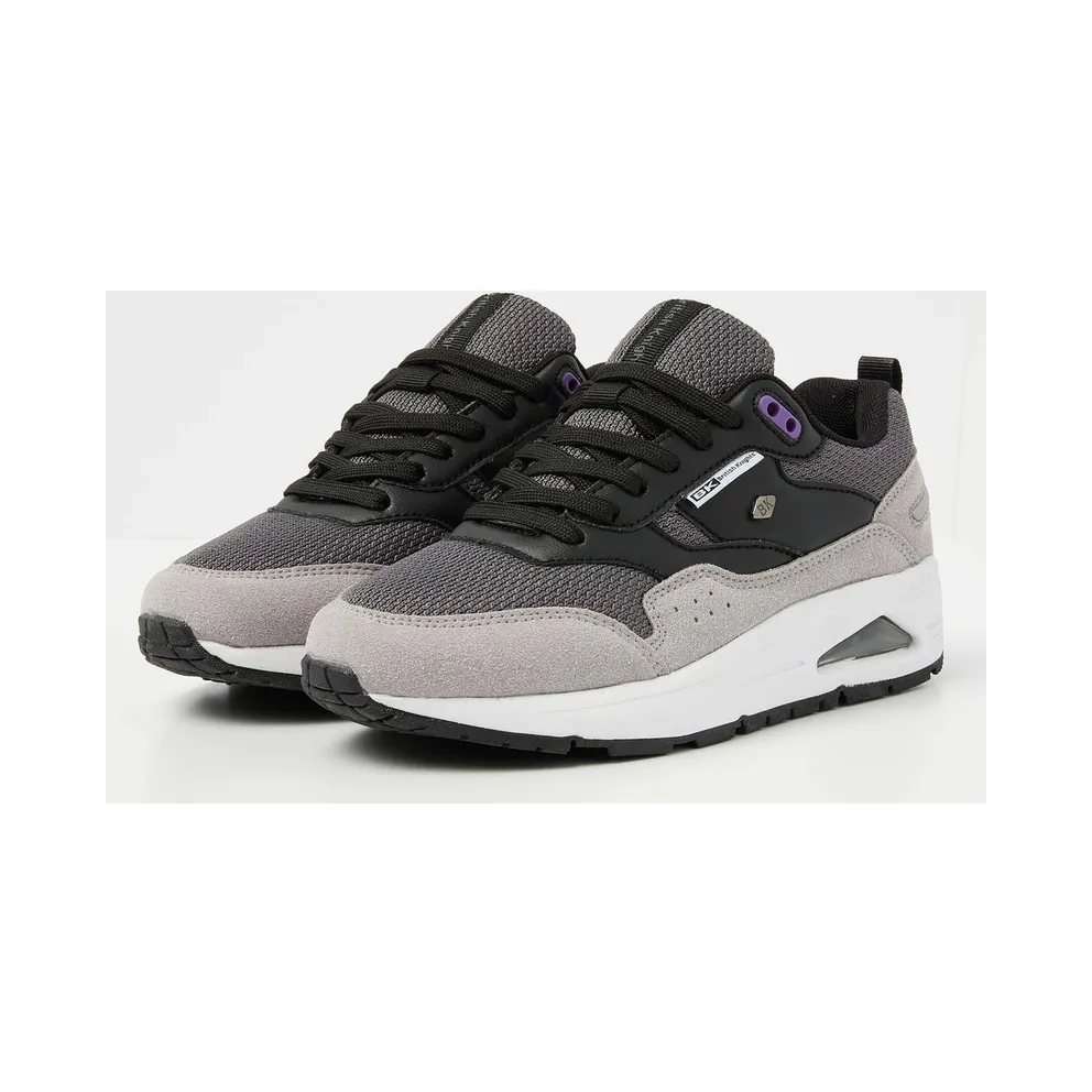 british knights sneaker Black/Grey/Purple (B54-3605-08)