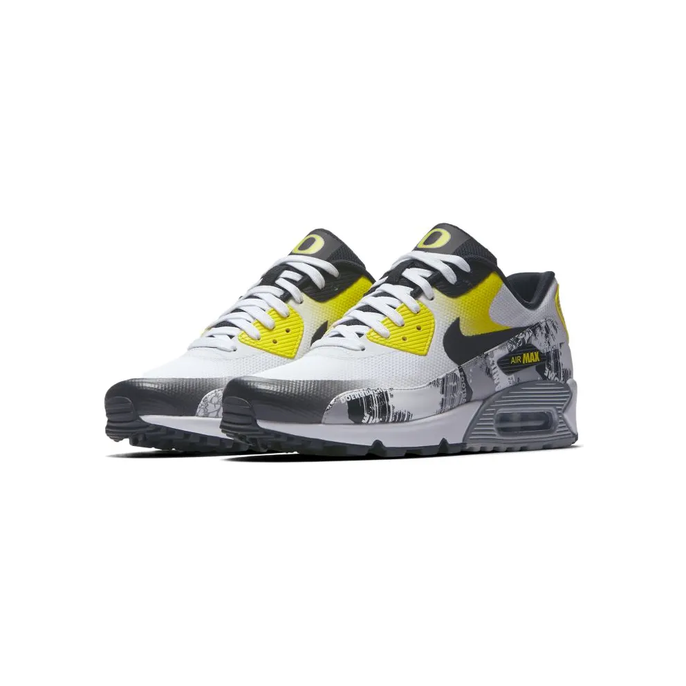 Nike Air Max 90 Ultra 2.0 Doernbecher Oregon Ducks (W) White/Black-Dynamic Yellow-White (838767-100)