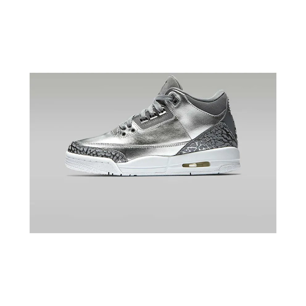 Jordan 3 Retro Premium Heiress Metallic Silver (GS) Metallic Silver/Cool Grey-White (AA1243-020)