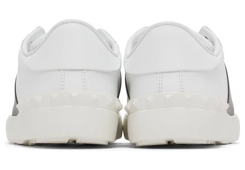 Valentino Garavani White & Blue Calfskin Open Sneakers (XY2S0830BLU) (4)