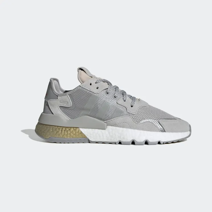 adidas Nite Jogger Shoes Grey Two / Grey Two / Gold Metallic (FW5335)