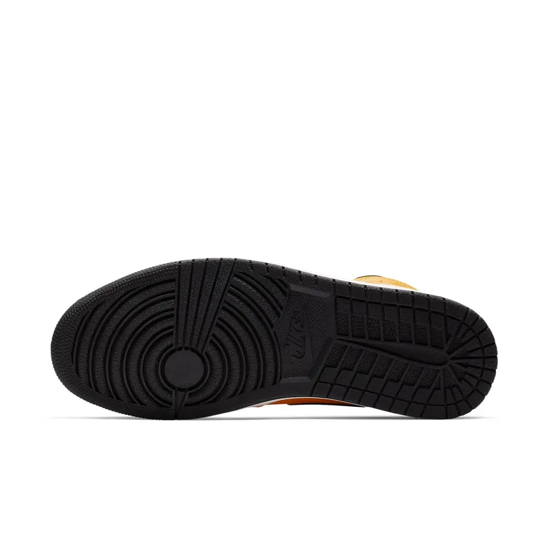 Air Jordan Nike AJ I 1 Mid University Gold Black (2019) (554724-700)