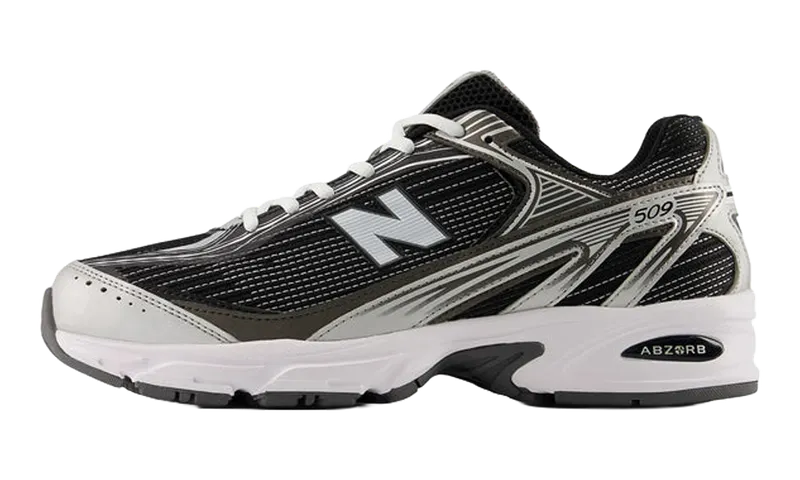 New Balance 509 “Black White Silver Metallic” (U509E4CN)