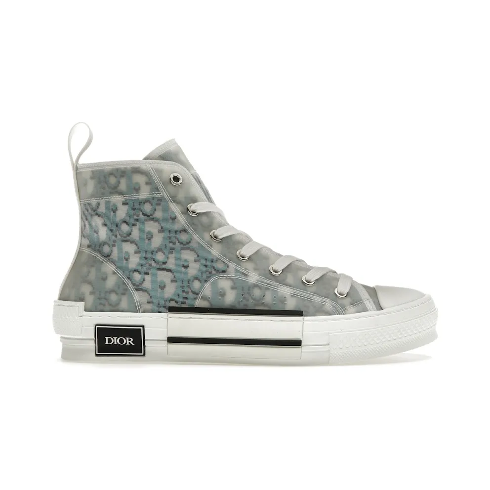 Dior B23 High Top Blue Oblique Pixel