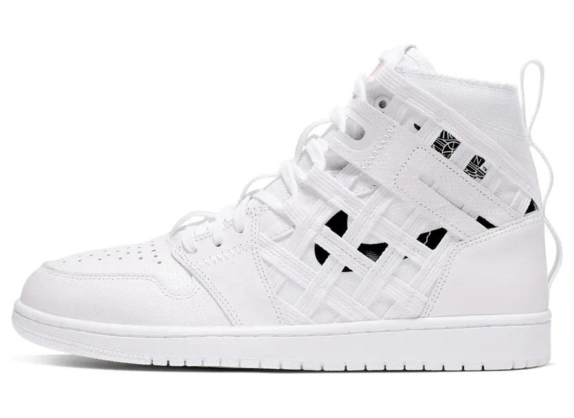 Air Jordan 1 High Cargo ‘Metallic Silver’ White/Metallic Silver-Orange Blaze-Black (CD6757-100)