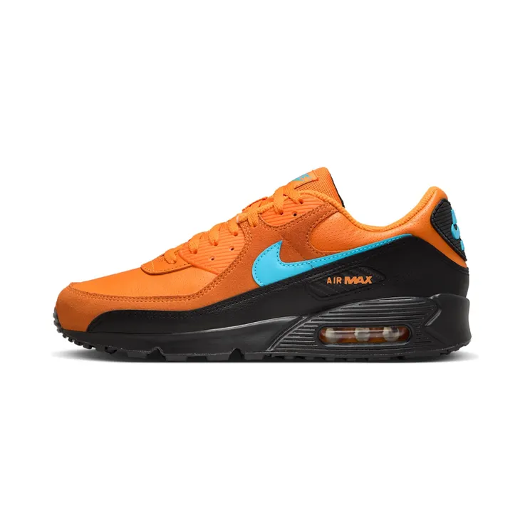 Nike Air Max 90 “Mandarin / Black / White / Blue Fury” (IF0670-800)