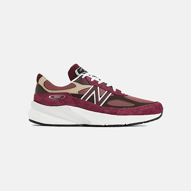 New Balance 990v6 MiUSA Teddy Santis Burgundy Tan (U990BT6)
