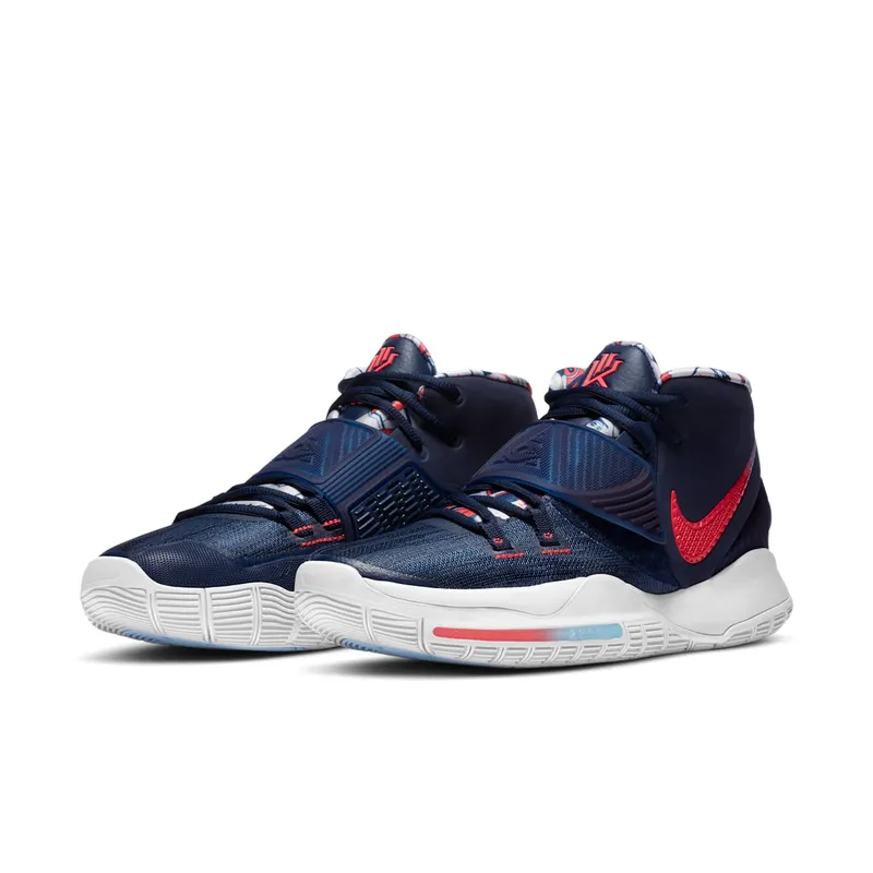 Nike Kyrie 6 USA Midnight Navy/White-Gym Red (BQ4630-402)