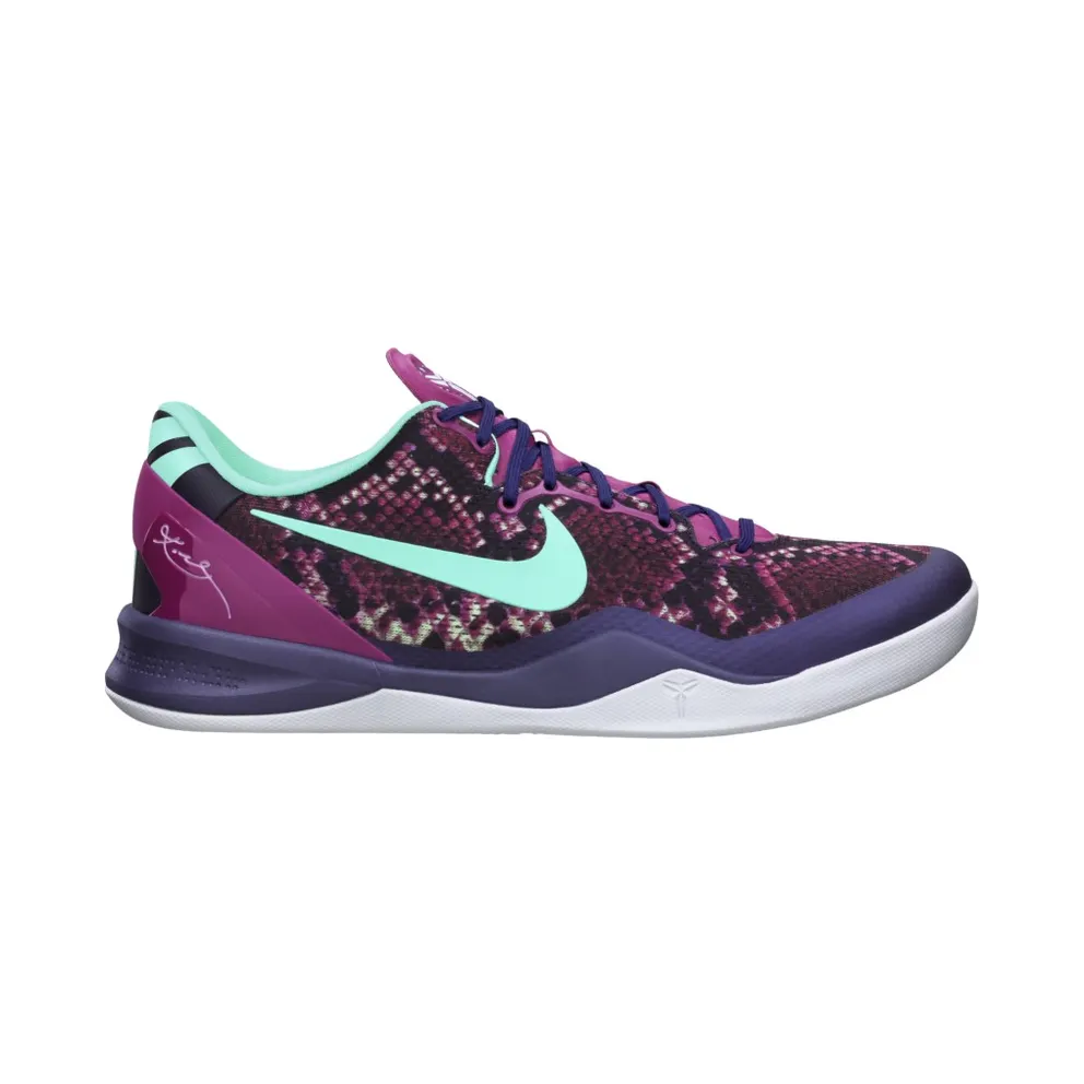 Nike Kobe 8 Pit Viper Purple Dynasty/Raspberry Red-Wolf Grey-Green Glow (555035-502)