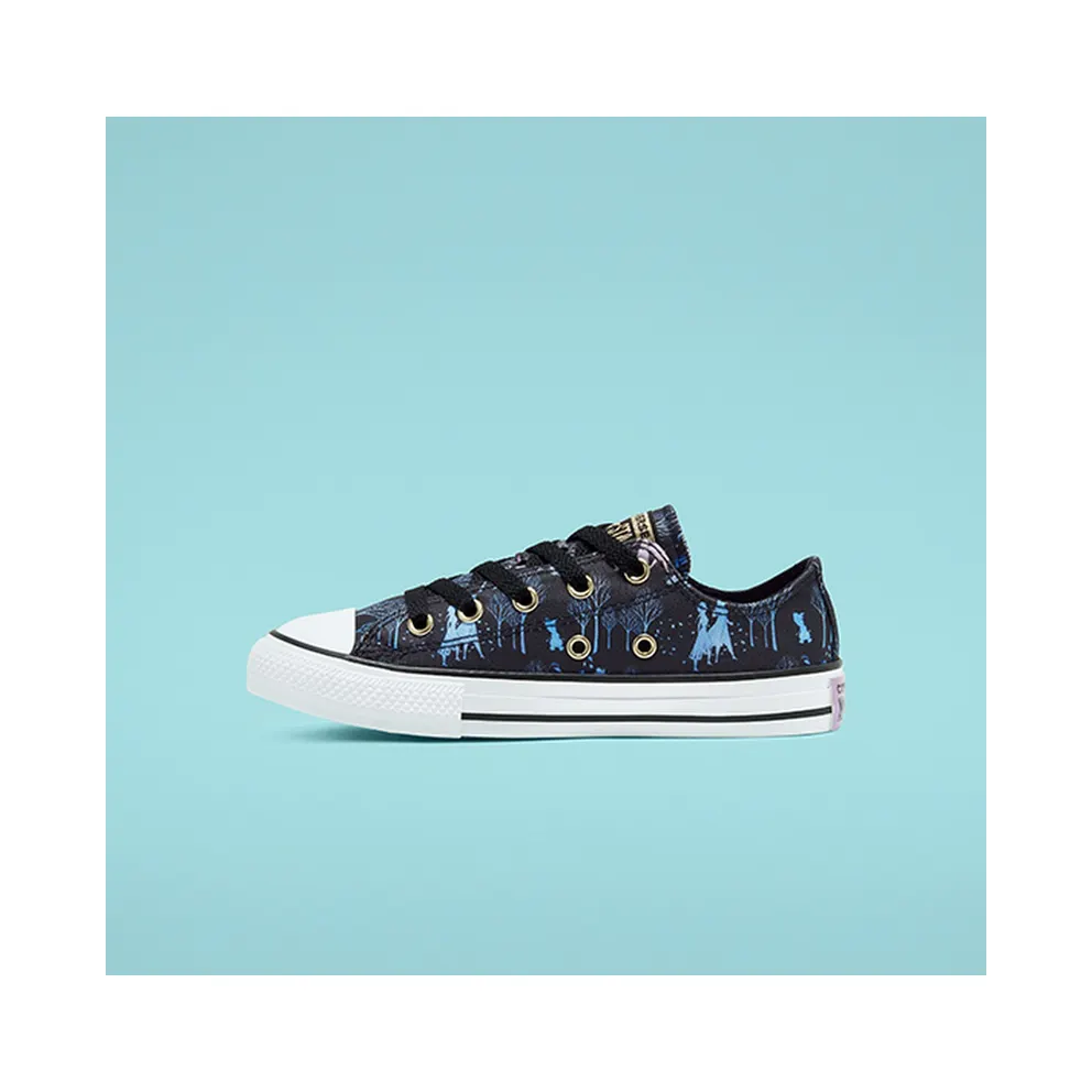 Converse Chuck Taylor All-Star Low Frozen 2 Black (PS) Black/Multi-White (367361F)