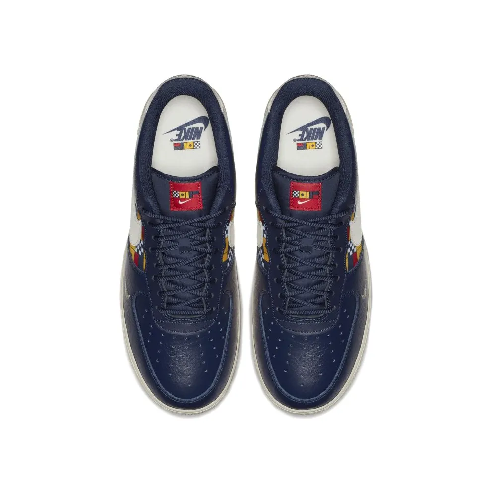 Nike Air Force 1 Low Nautical Redux Midnight Navy/Gym Red-University Gold-Sail (AR5394-400)