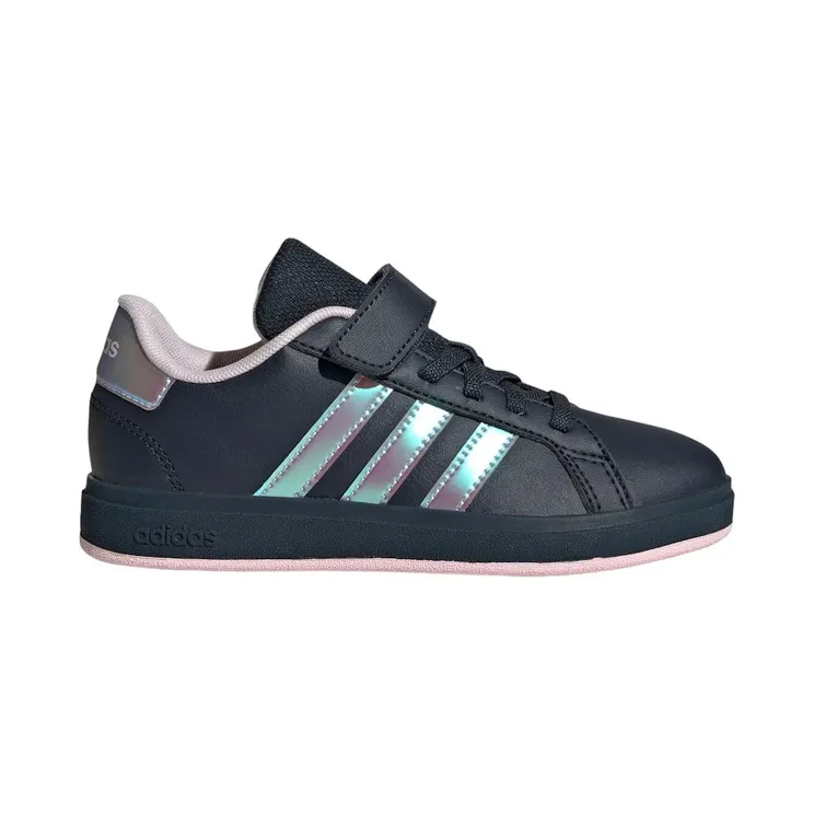 Adidas Grand Court “Aurora Ink / Iridescent / Clear Pink” (IE3850)