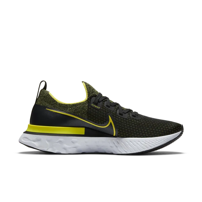 Nike React Infinity Run Flyknit Black Sonic Yellow Black/White/Anthracite (CD4371-013)