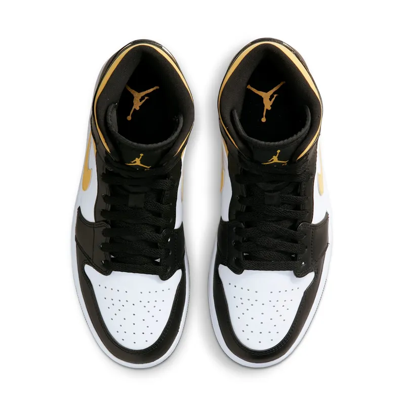 Air Jordan 1 Mid White Pollen Black (554724-177)