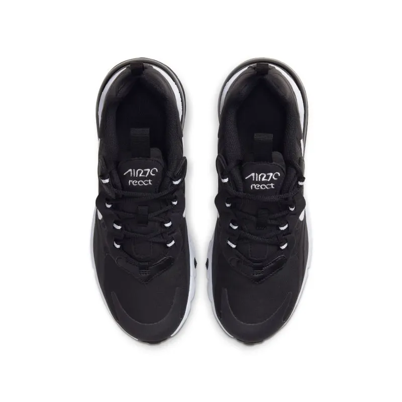 Nike Air Max 270 React Black (GS) Black/Black/White (BQ0103-009)