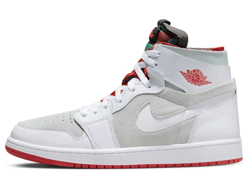Air Jordan 1 High Zoom CMFT Hare “White / Light Silver / Dark Concord / True Red” (CT0978-100)