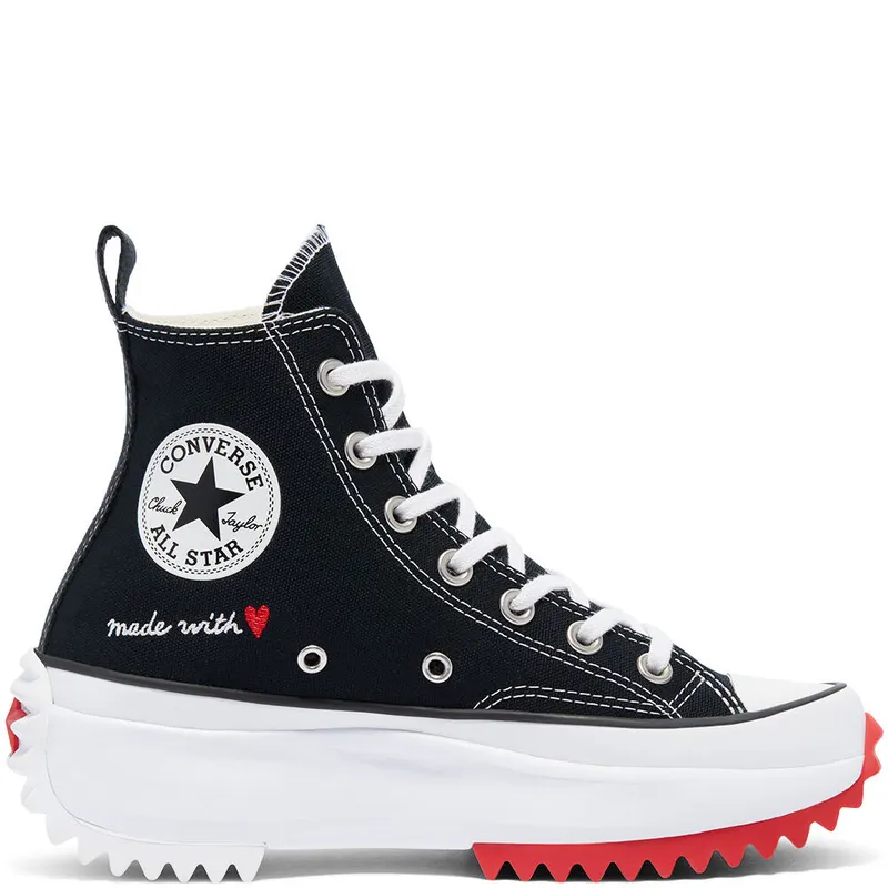Converse Valentine’s Day Run Star Hike High Top Black/white/university Red (171120C)