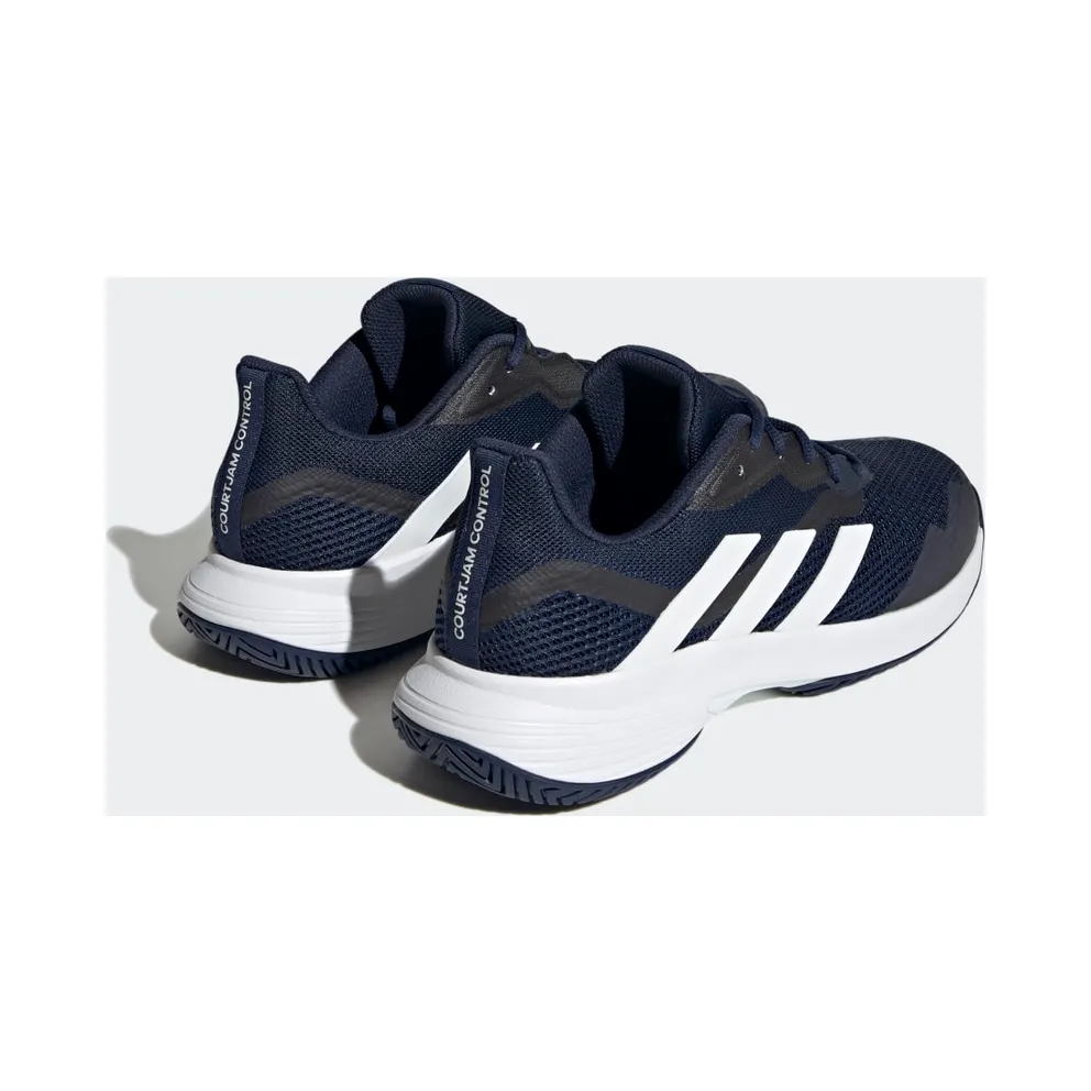adidas Courtjam Control Tennis Shoes Team Navy Blue 2 / Cloud White / Cloud White (HQ8808)