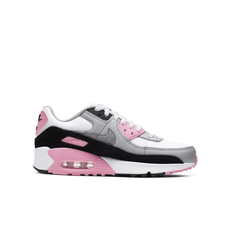 Nike Air Max 90 Recraft Rose (GS) White/Particle Grey-Light Smoke Grey-Rose (CD6864-104)