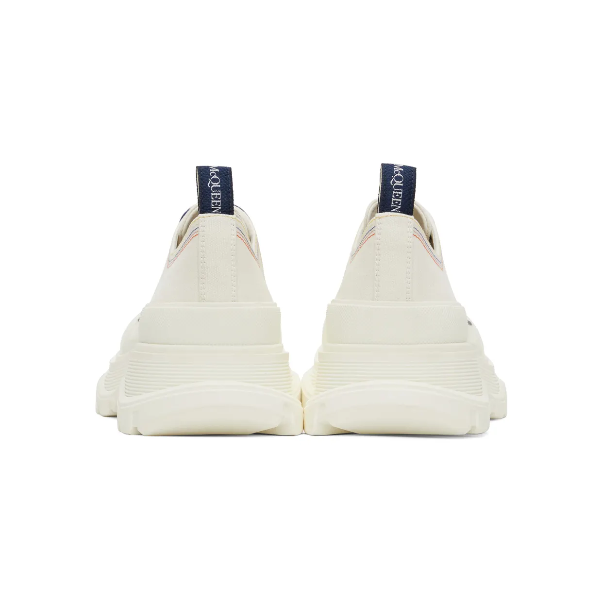 Alexander McQueen Black Tread Slick Low Sneakers (662683W4MV4) (4)