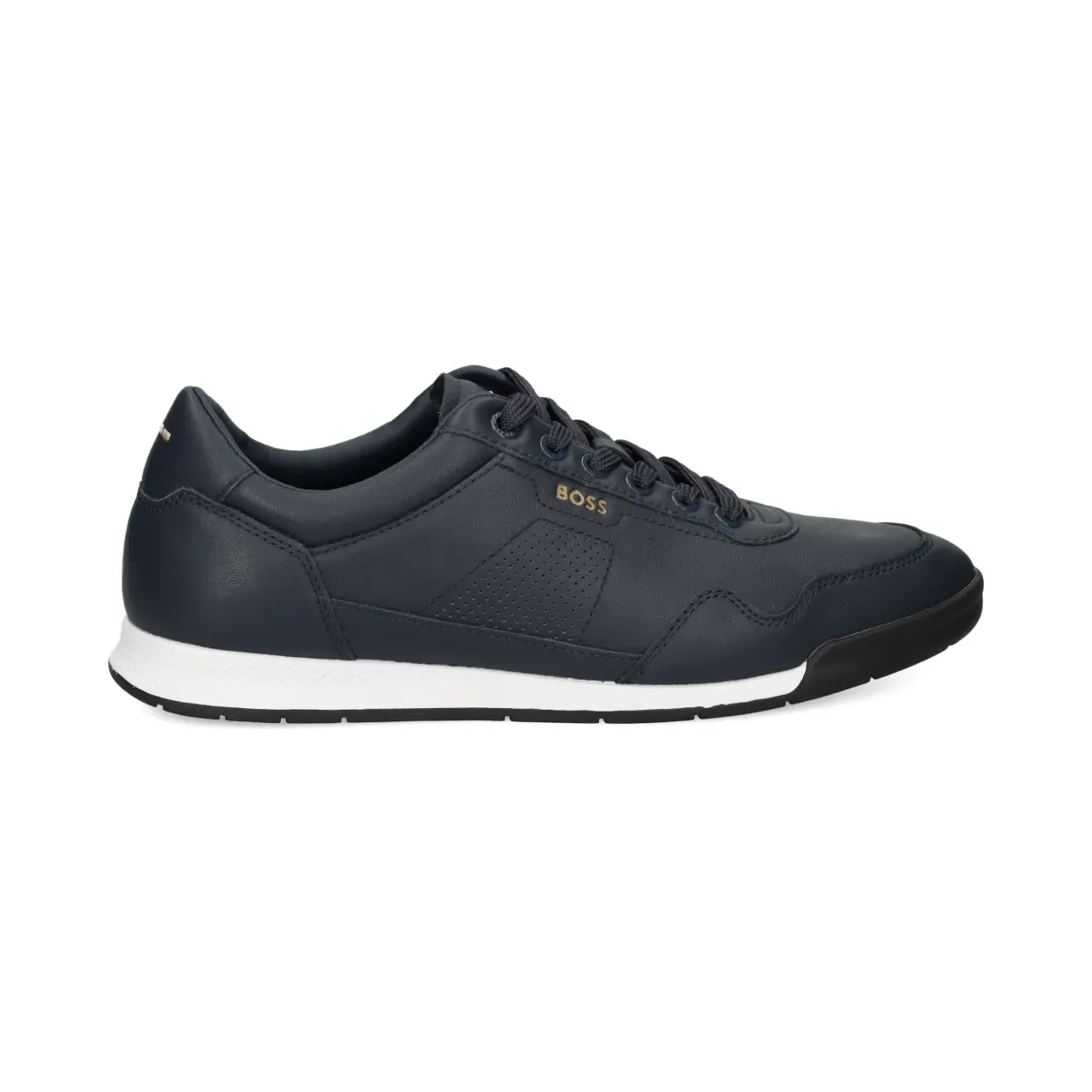 Hugo Boss Boss aus Nappaleder mit perforierten Details “Blue” (50542099)