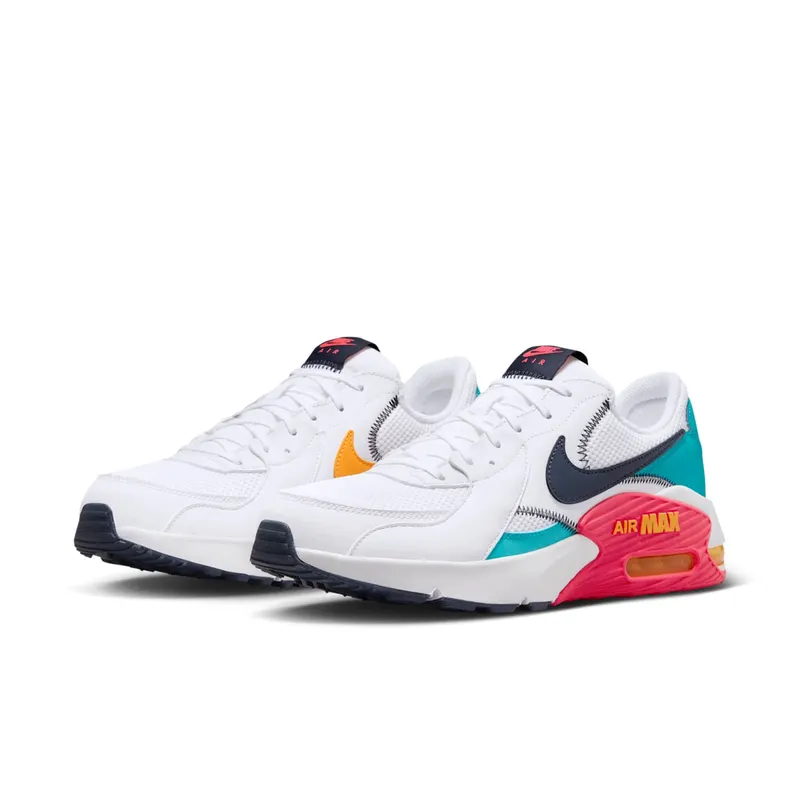 Nike Air Max Excee White Dusty Cactus Laser Orange Thunder Blue (HF4854-100)