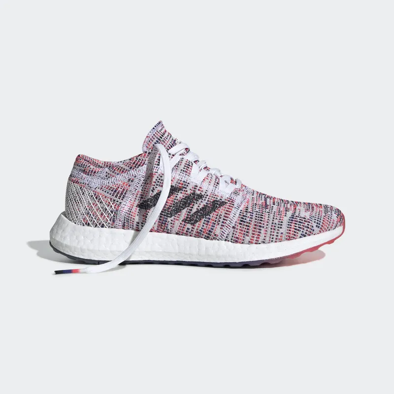 adidas Pureboost Go Cloud White Shock Red (W) Cloud White/Legend Ink/Shock Red (B75829)