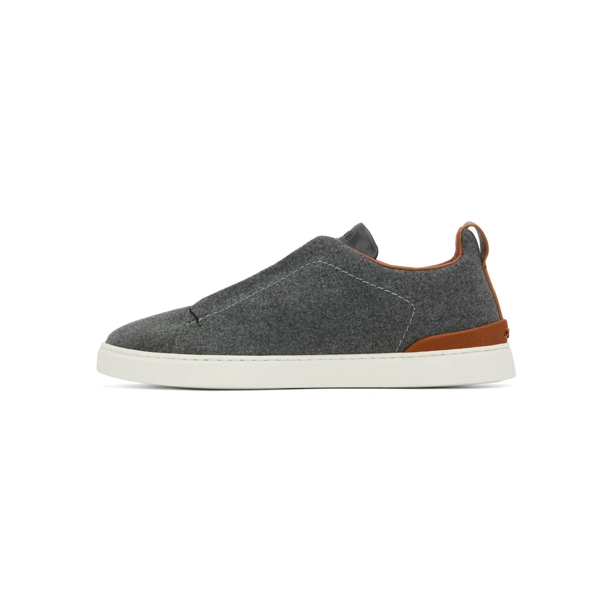 ZEGNA Gray & Brown Triple Stitch SGI (LHUTE-S5005Z) (3)