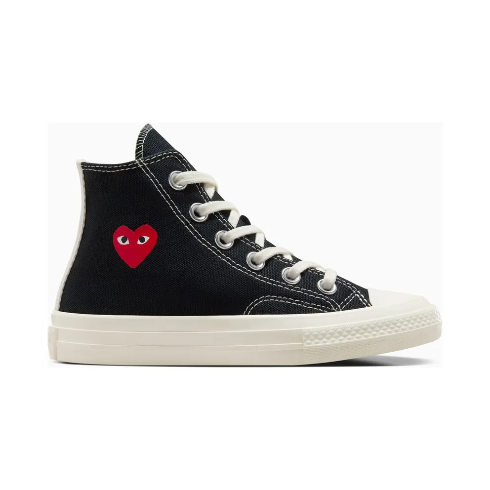 Converse Converse x PLAY Comme des Garçons Single Heart Chuck 70 Black, White, Red Black/ Cream/ Red (A08802C)